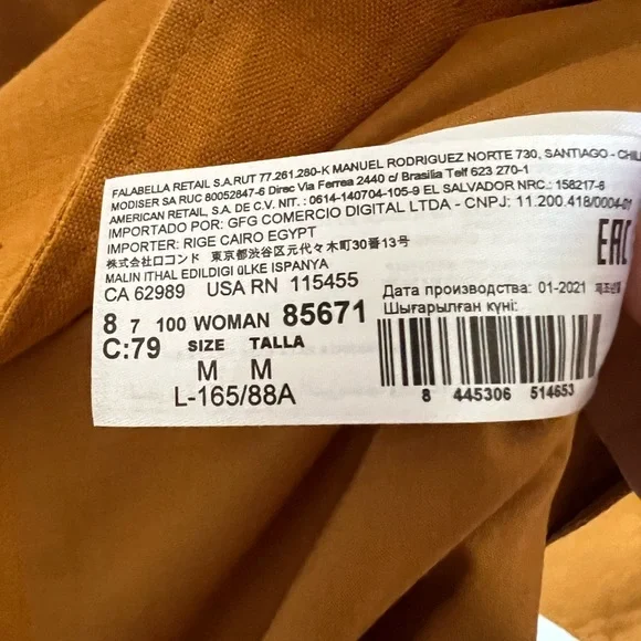 Mango Woman’s Linen Blazer| Rust| like new - Picture 12 of 12